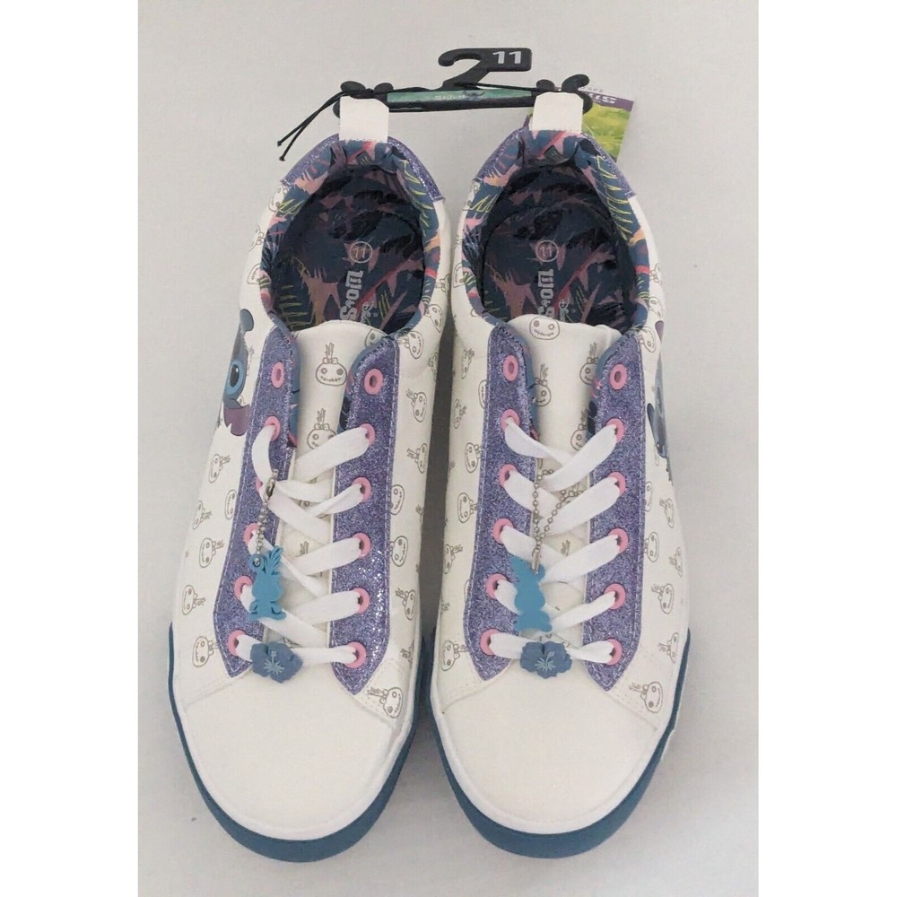 Disney Lilo & Stitch Low Top Court Sneakers Size 11 - Picture 2 of 8